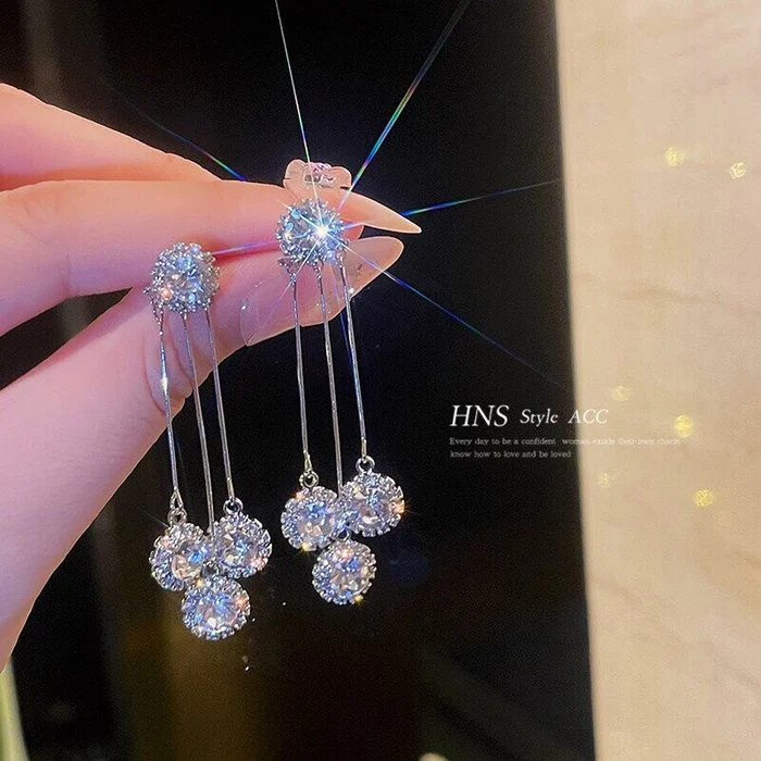 🌸2024 Spring Hot Sale✨Crystal string earrings - Image 4