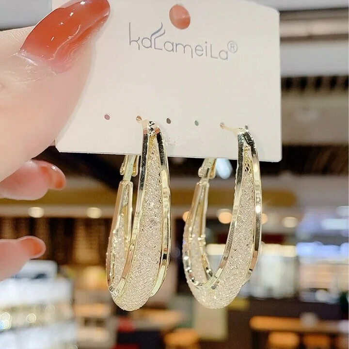 💝Fashion Oval Earrings - Image 3