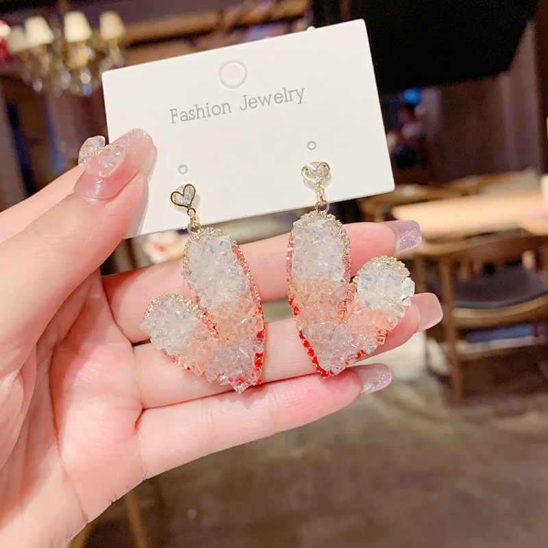 ✨Crystal Heart Gradient Earrings - Image 3
