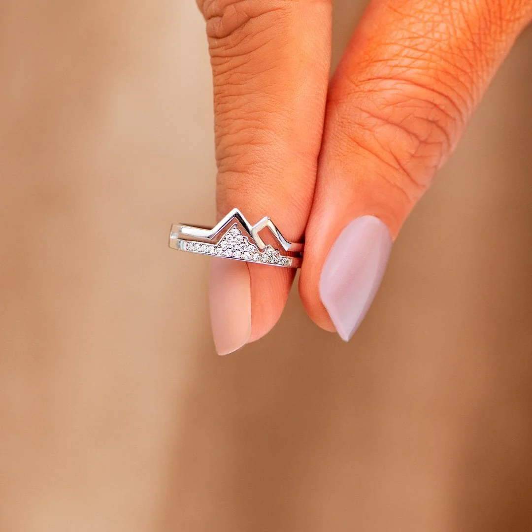 2022 Adventure Awaits Pavé Mountain Ring - Image 5