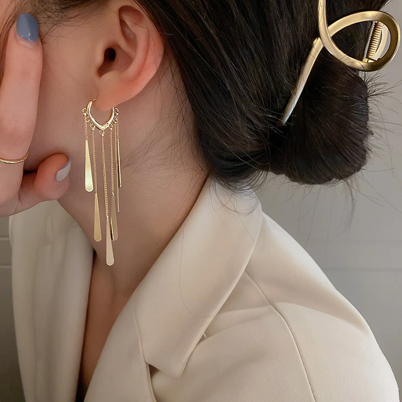 Alloy Long Tassel Ear Buckles - Image 2