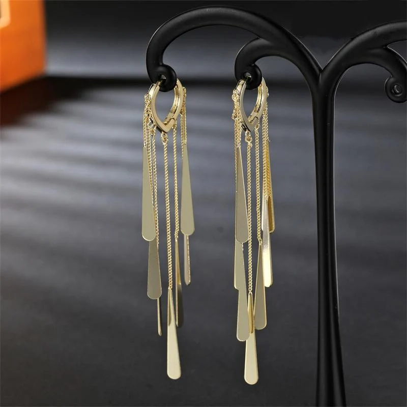 Alloy Long Tassel Ear Buckles - Image 4