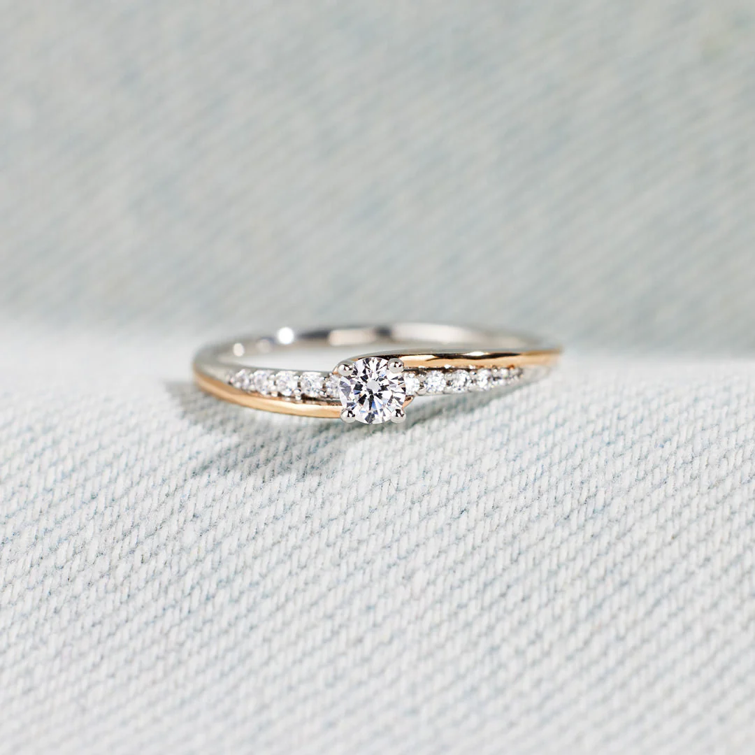 Sterling Silver Always With You Round-Cut Accent Ring - Image 4