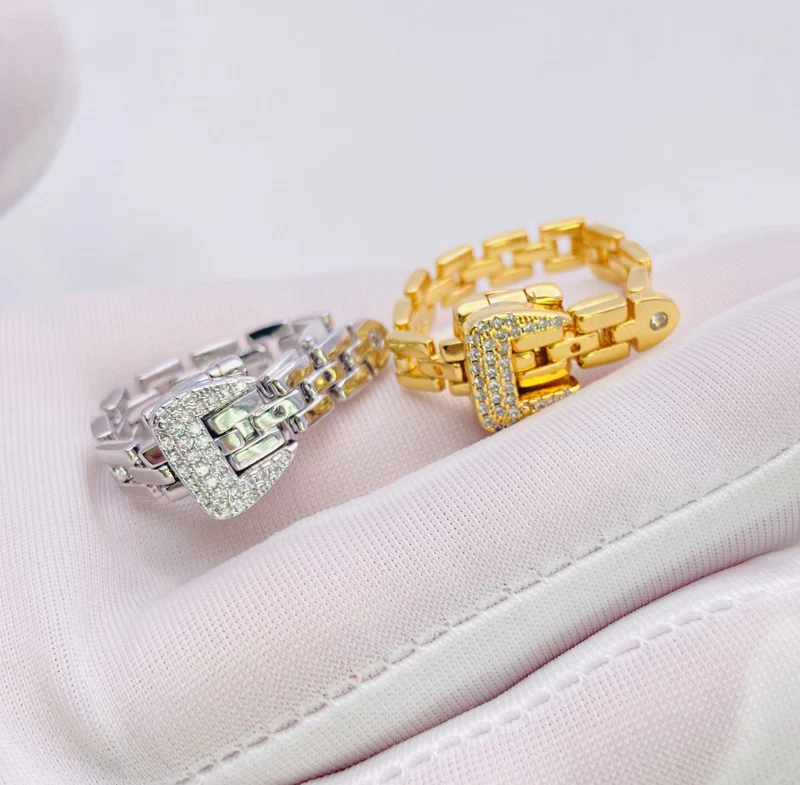 Fashionable Adjustable Buckle Ring - Image 5