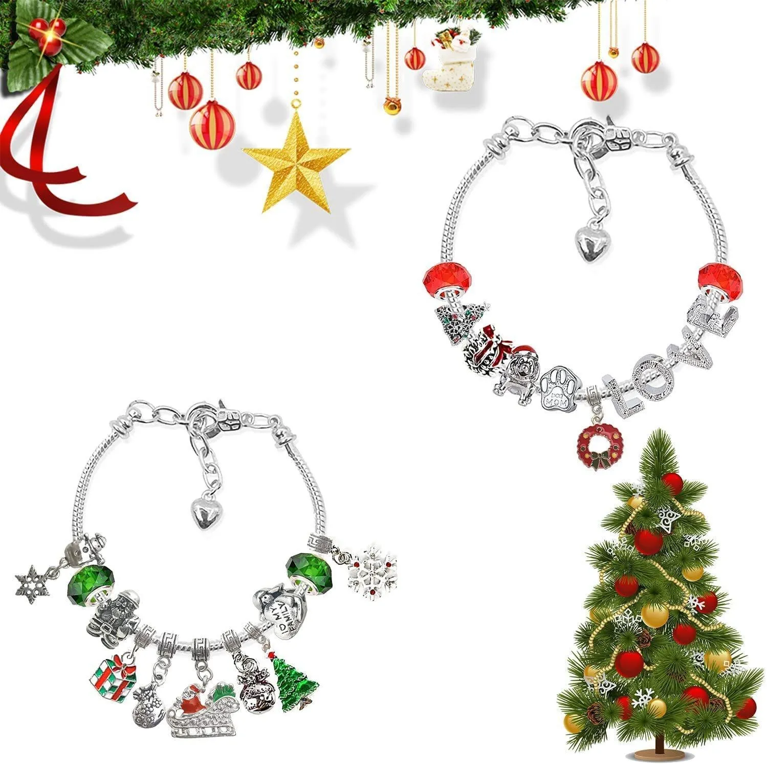 24 Pcs DIY Christmas Advent Calendar Bracelets Set🎁 - Image 9