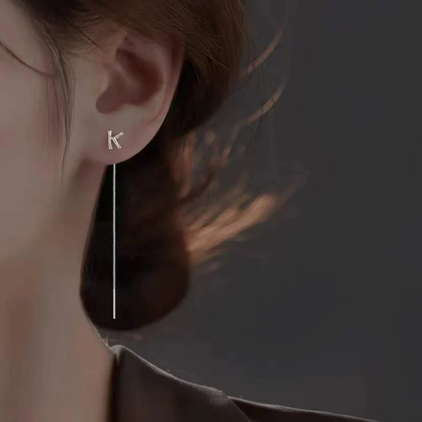 Fashion Shiny Alphabet Earrings - Image 17
