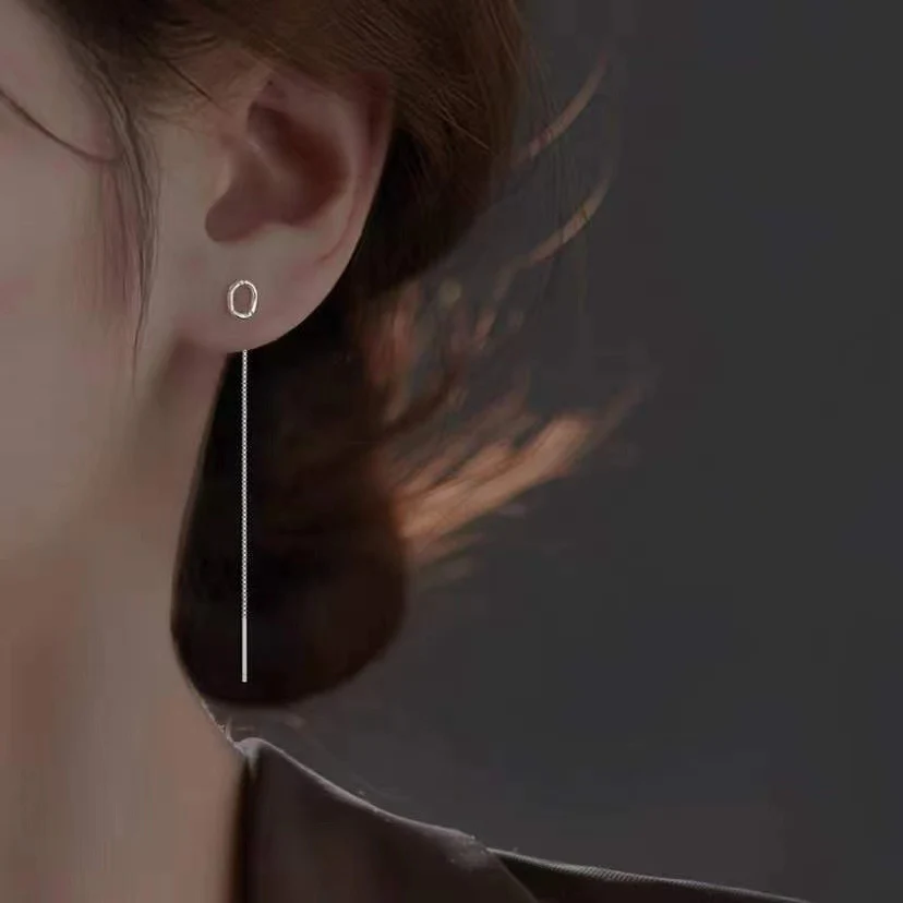 Fashion Shiny Alphabet Earrings - Image 21