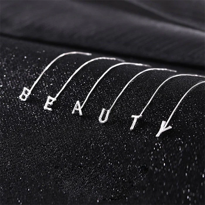 Fashion Shiny Alphabet Earrings - Image 4
