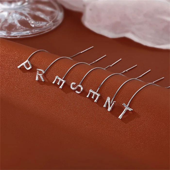 Fashion Shiny Alphabet Earrings - Image 6