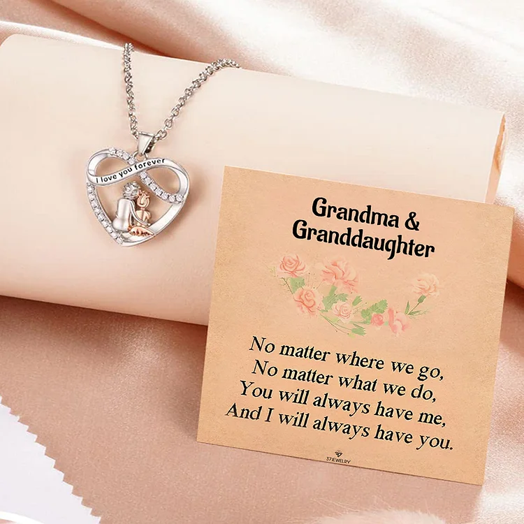 For Granddaughter - I Will Always Be By Your Side Necklace - Image 4