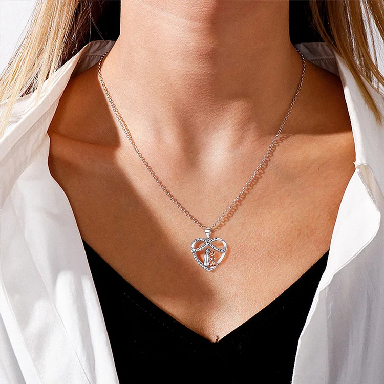 For Granddaughter - I Will Always Be By Your Side Necklace - Image 5