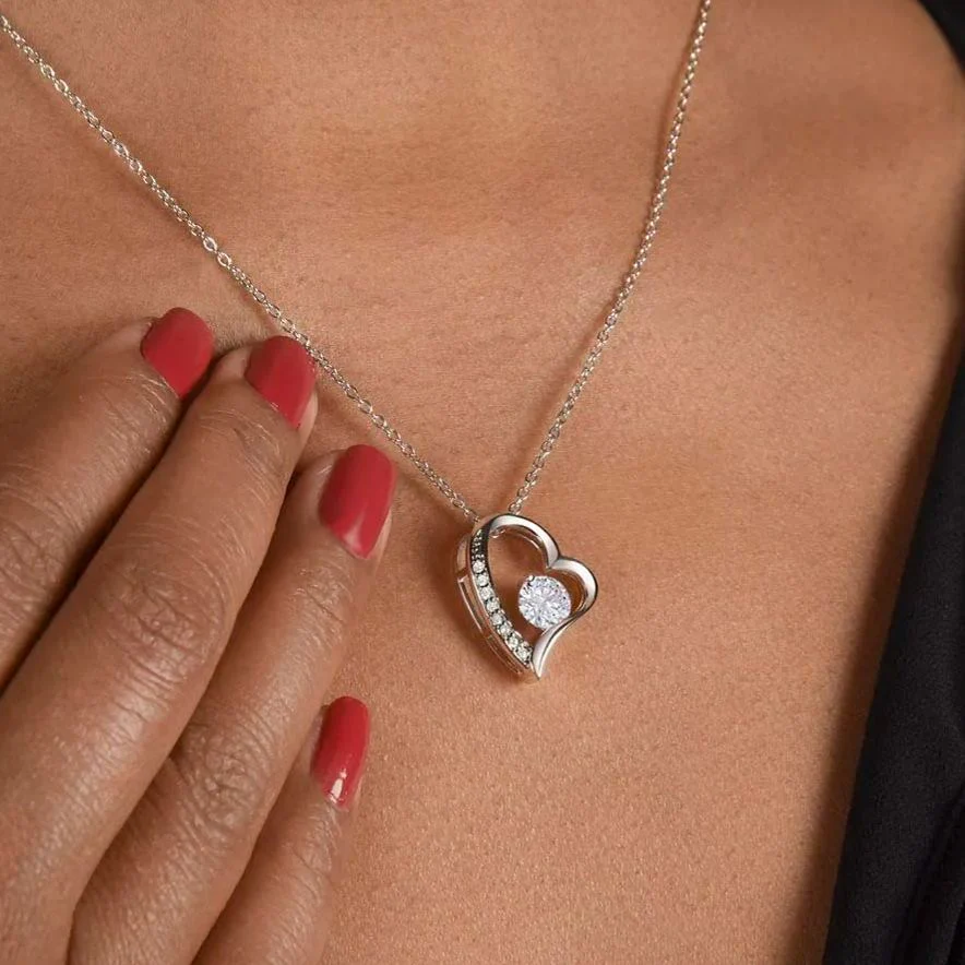 For My Unbiological Daughter -You Are Always In My Heart Necklace - Image 5