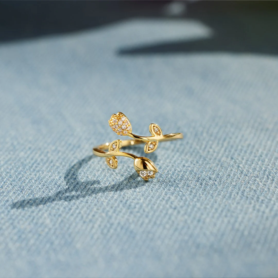 Always Thinking Of You Tulip Flower Ring - Image 6