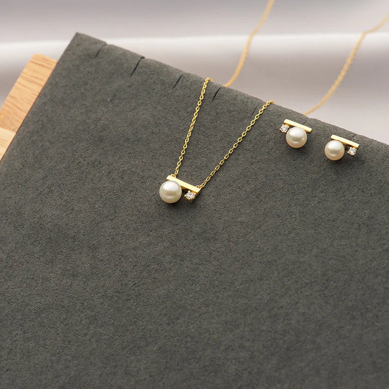 S925 Life is 90% How You React it Pearl Balance Necklace - Image 10