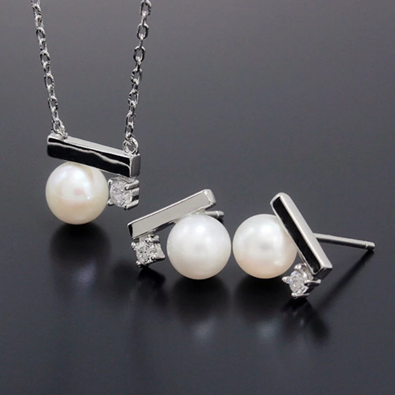 S925 Life is 90% How You React it Pearl Balance Necklace - Image 8