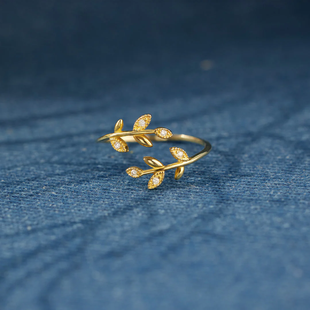 Be-Leaf In Yourself Leaf Ring - Image 6