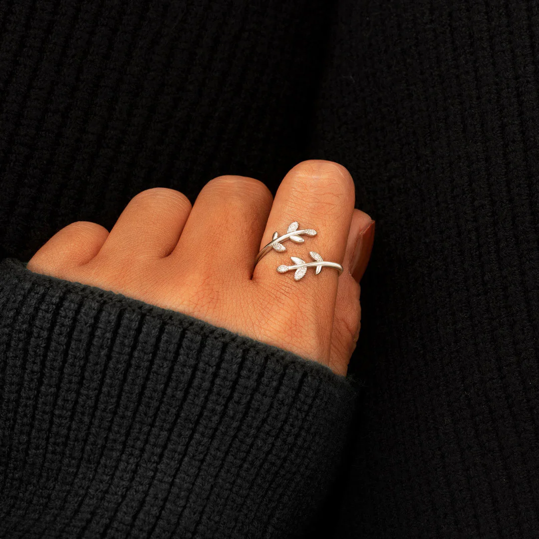 Be-Leaf In Yourself Leaf Ring - Image 7