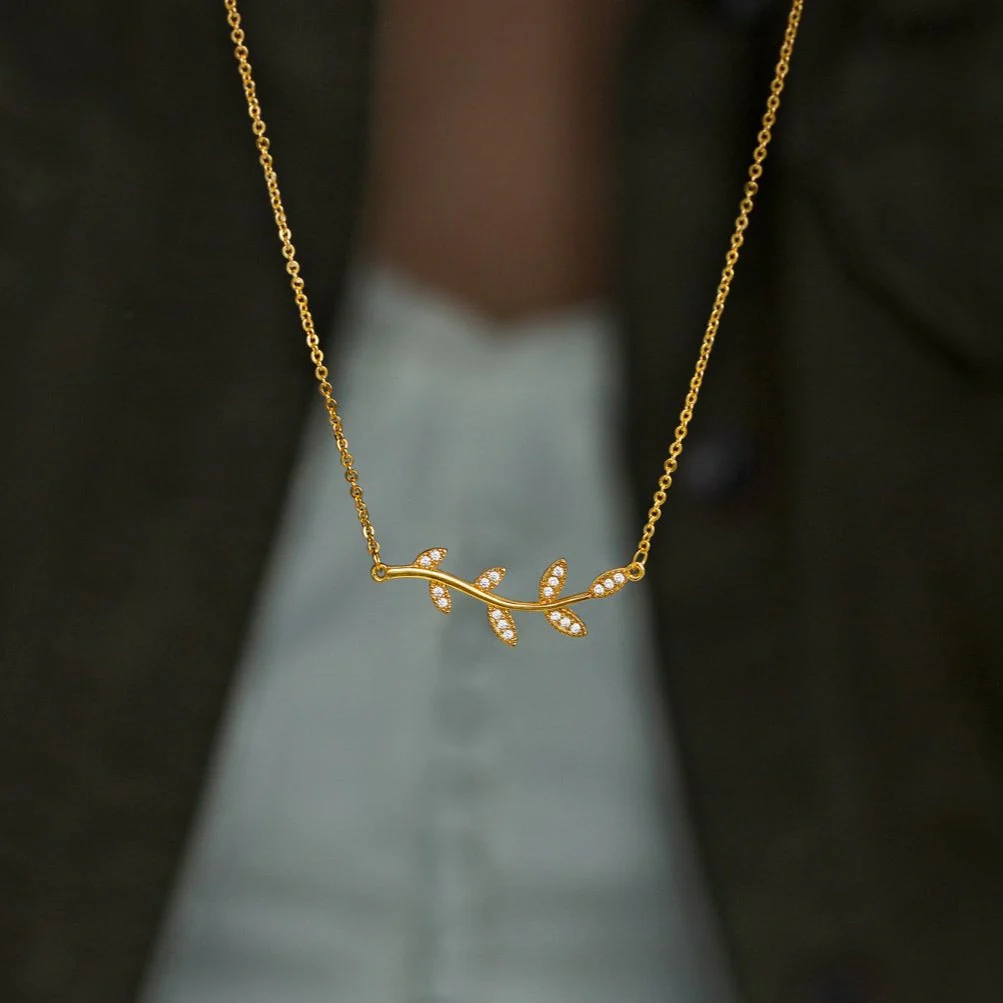 Be-Leaf in Yourself Like I Do Tree Leaf Necklace - Image 4