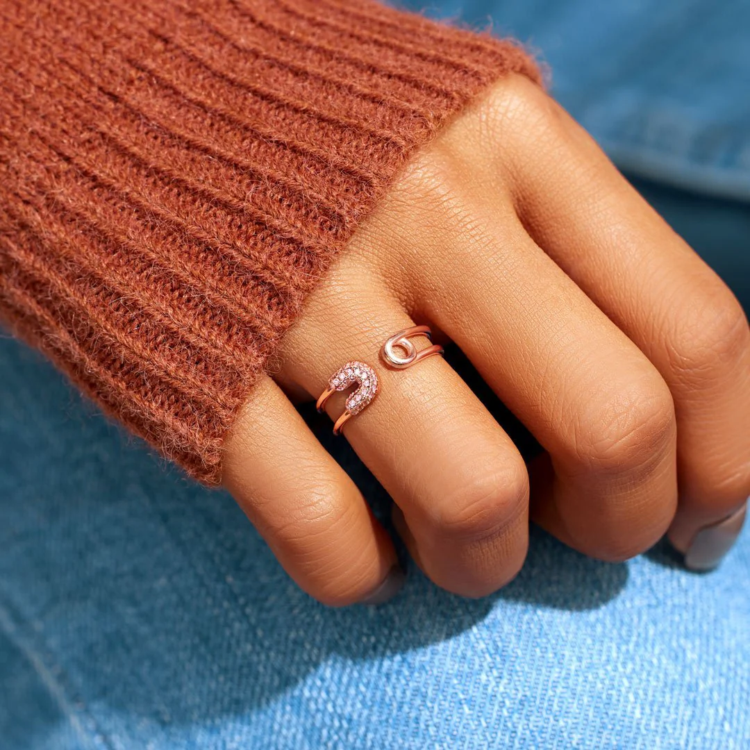 Be Safe And Happy Safety Pin Ring - Image 6