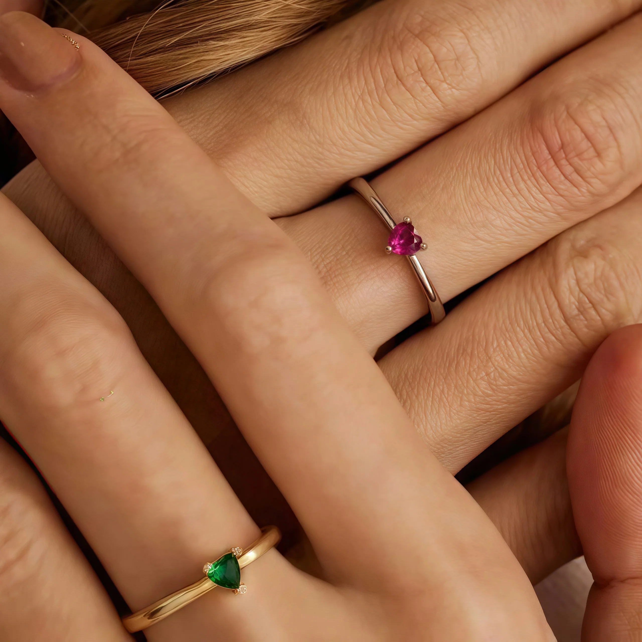 Be Your Best Self Heart Birthstone Ring - Image 8