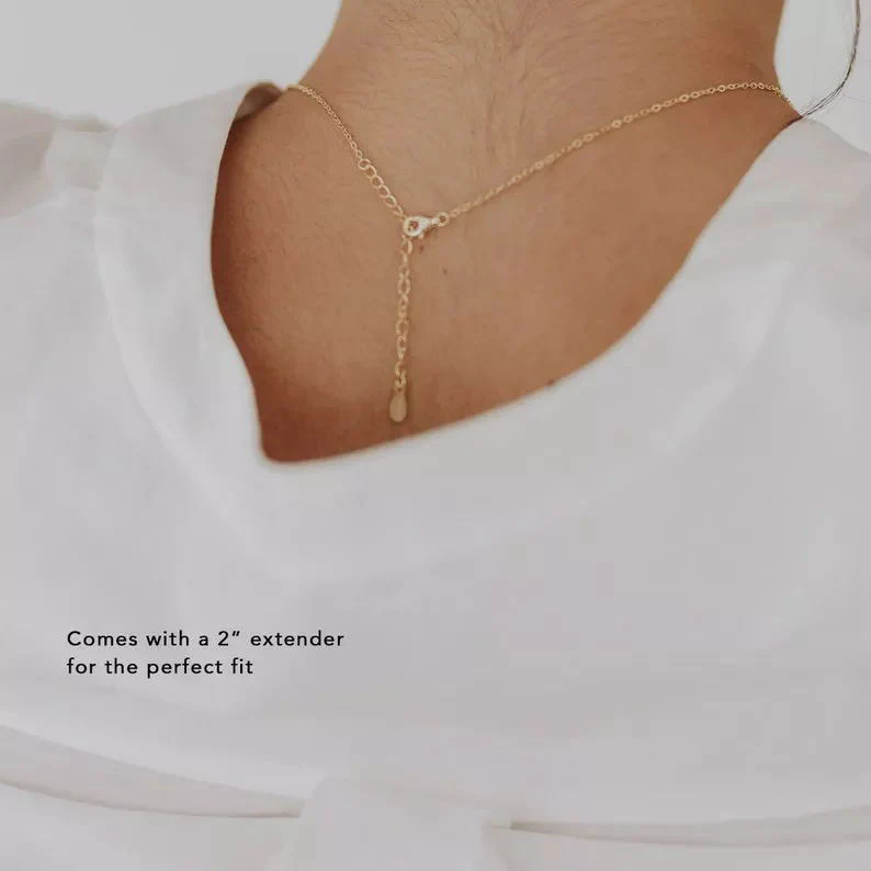 Wildflower Engraved Necklace - Image 6