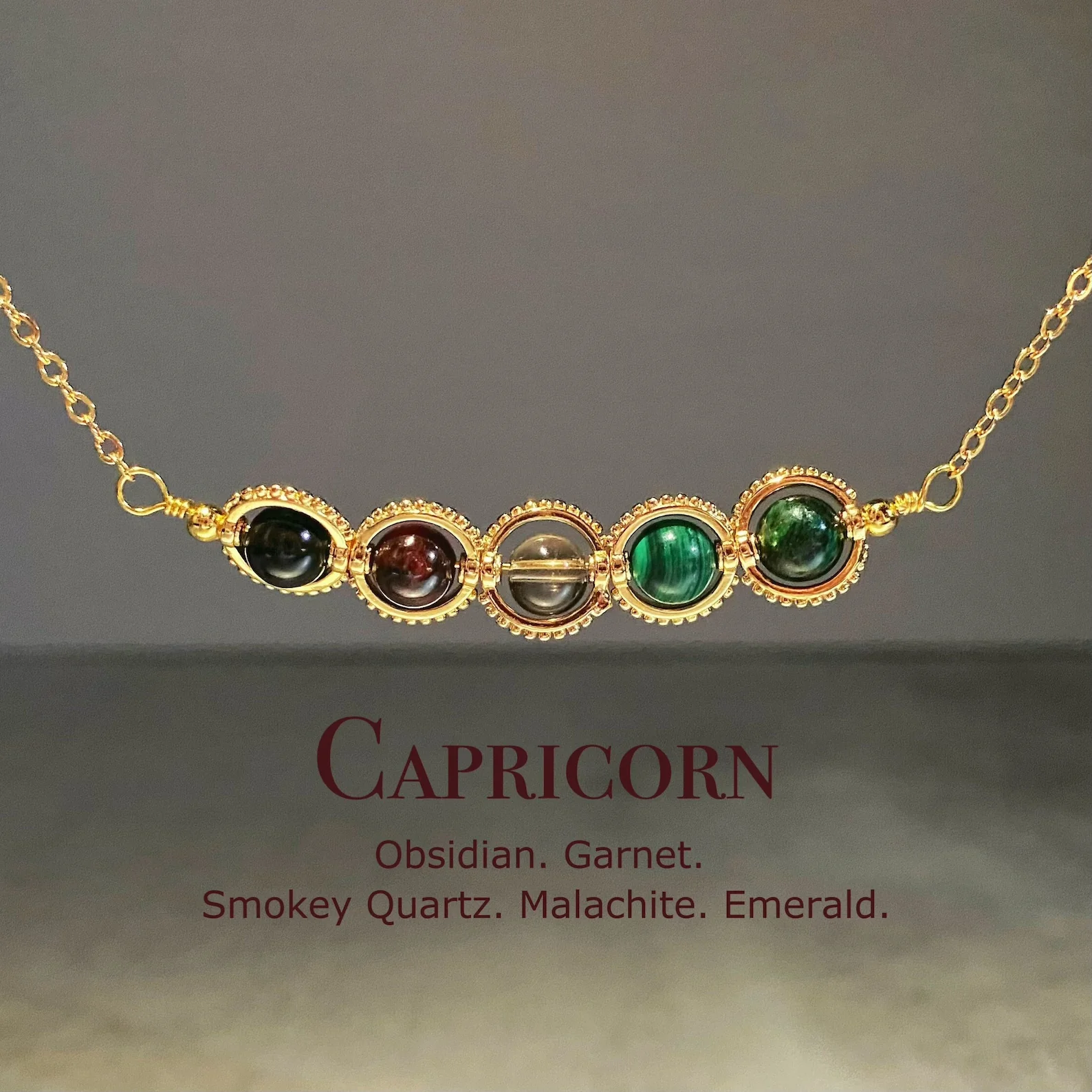 Natural Birthstone Zodiac Necklace - Personalized Astrology Pendant & Gift - Image 5
