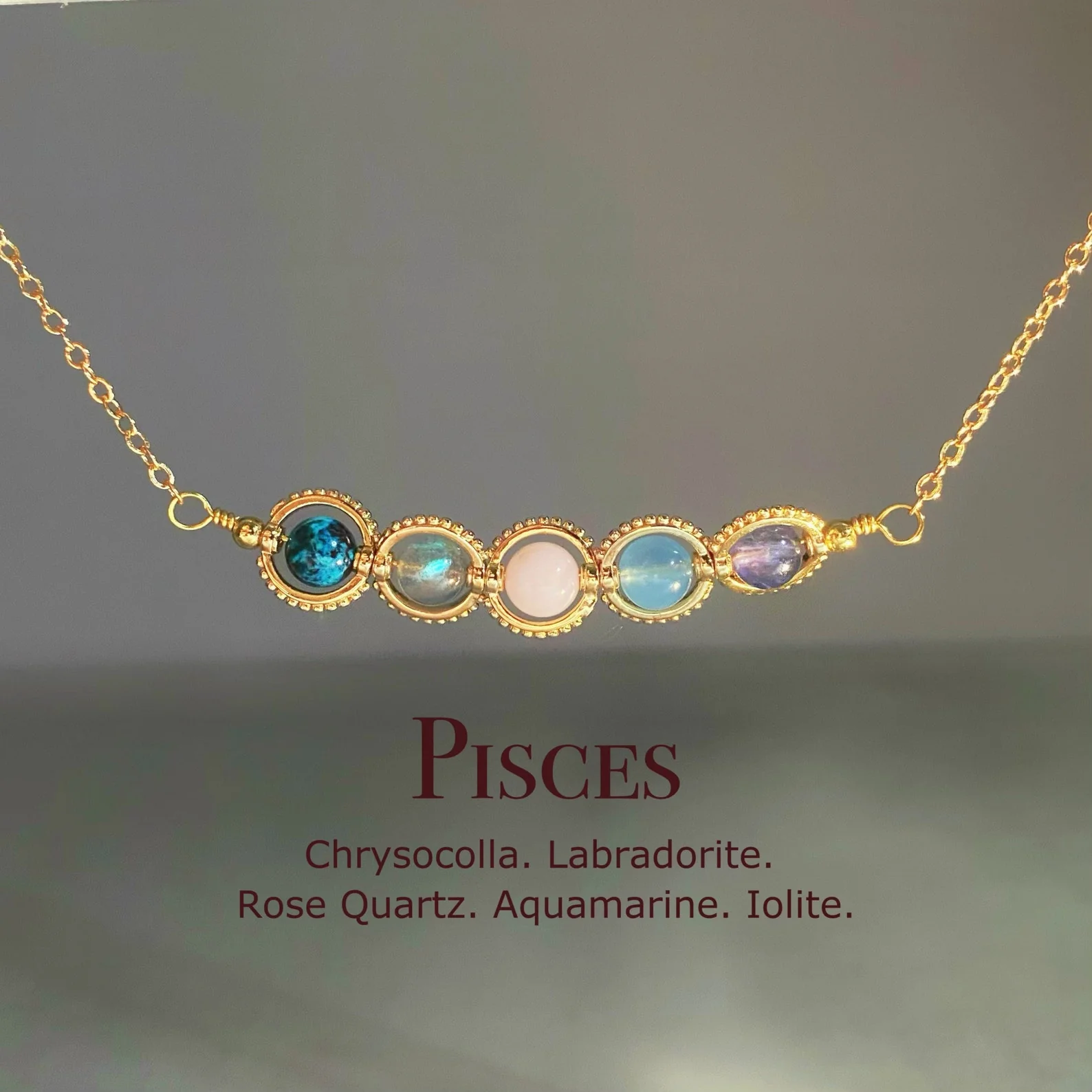 Natural Birthstone Zodiac Necklace - Personalized Astrology Pendant & Gift - Image 7