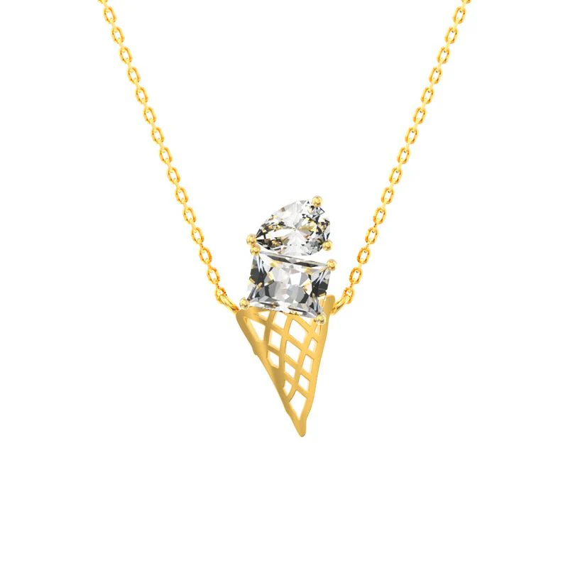 Mama's Sweet Joys - Custon Birthstones Ice Cream Necklace - Image 4