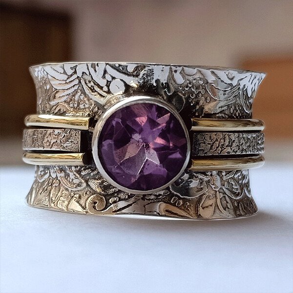 Bohemian Crystal Meditation Ring - Image 5