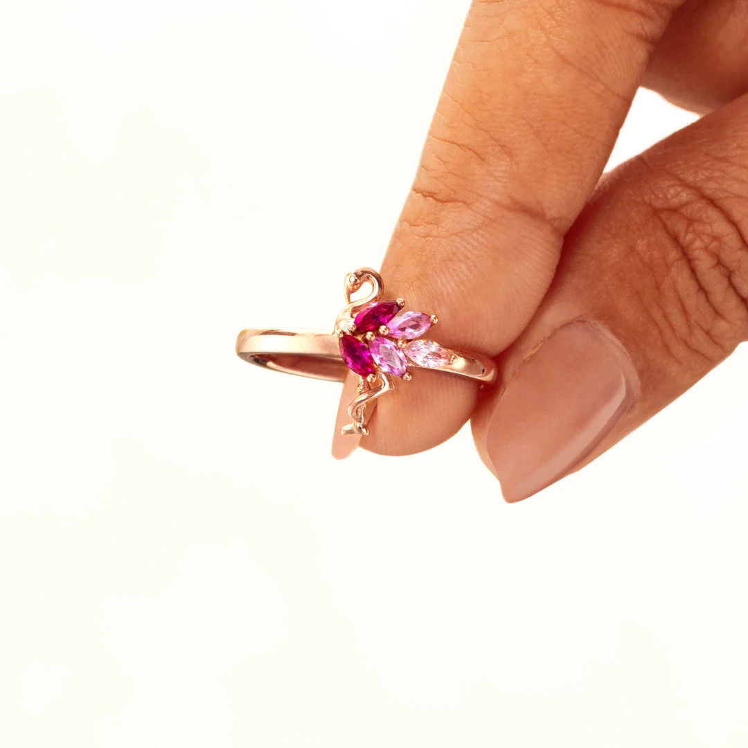Born To Stand Out Flamingo Ring - Image 4
