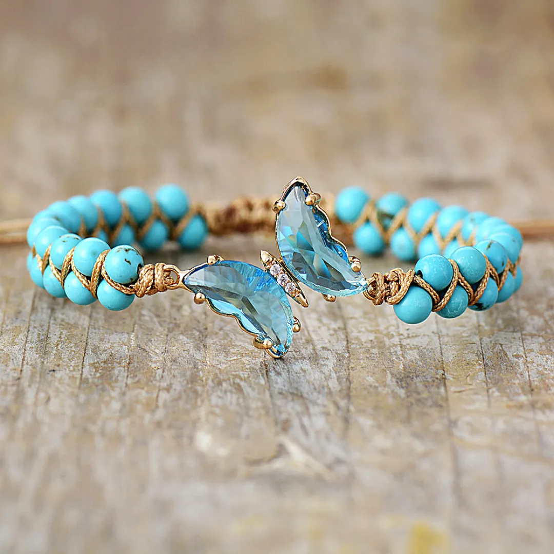 FOR MEMORIAL - THEY FLY WITH US EVERY DAY CRYSTAL BUTTERFLY BRACELET - Image 7