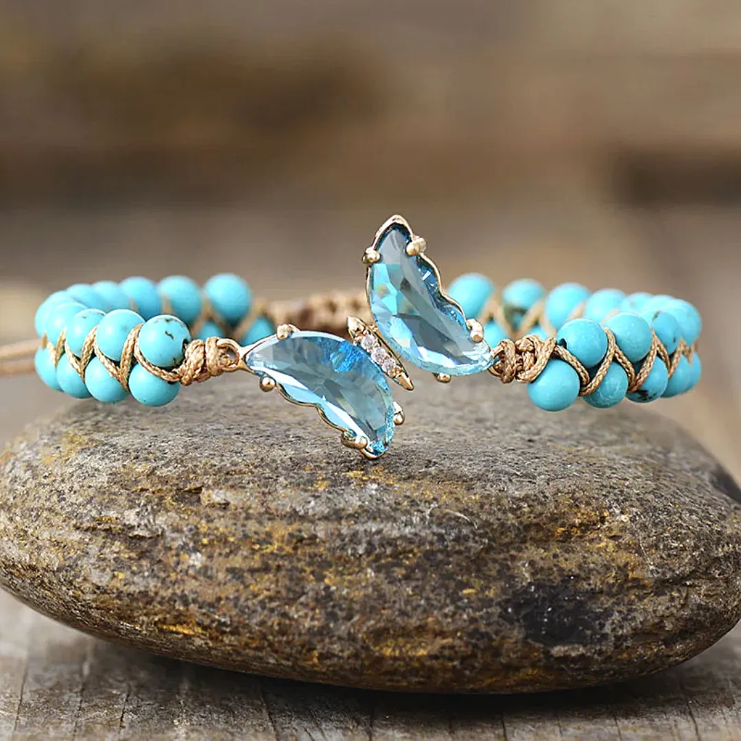 FOR MEMORIAL - THEY FLY WITH US EVERY DAY CRYSTAL BUTTERFLY BRACELET - Image 9