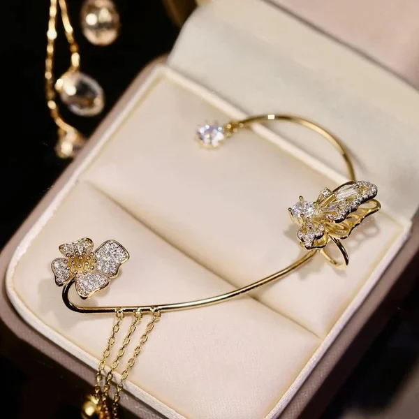 Butterfly Tassel Style Zircon Earrings | Perfect Gift - Image 15