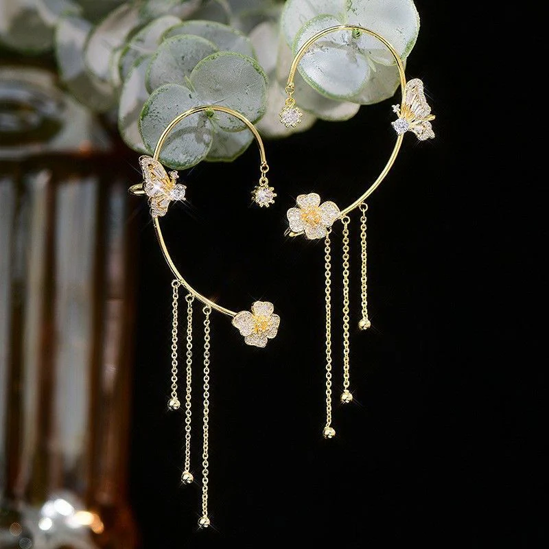 ✨Butterfly Tassel Style Zircon Earrings - Image 3