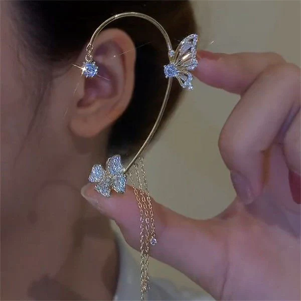 ✨Butterfly Tassel Style Zircon Earrings - Image 4