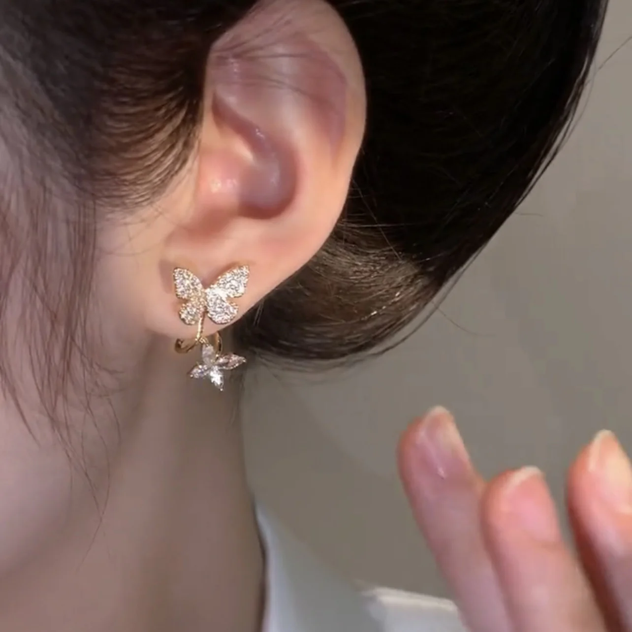 🌸Butterfly Zircon Stud Earrings - Image 2
