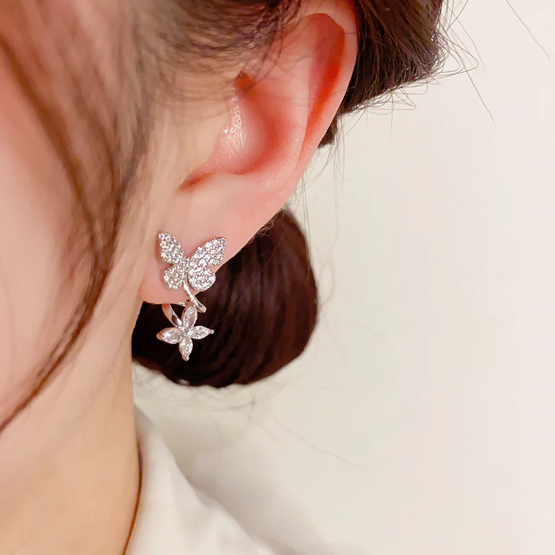 🌸Butterfly Zircon Stud Earrings - Image 6