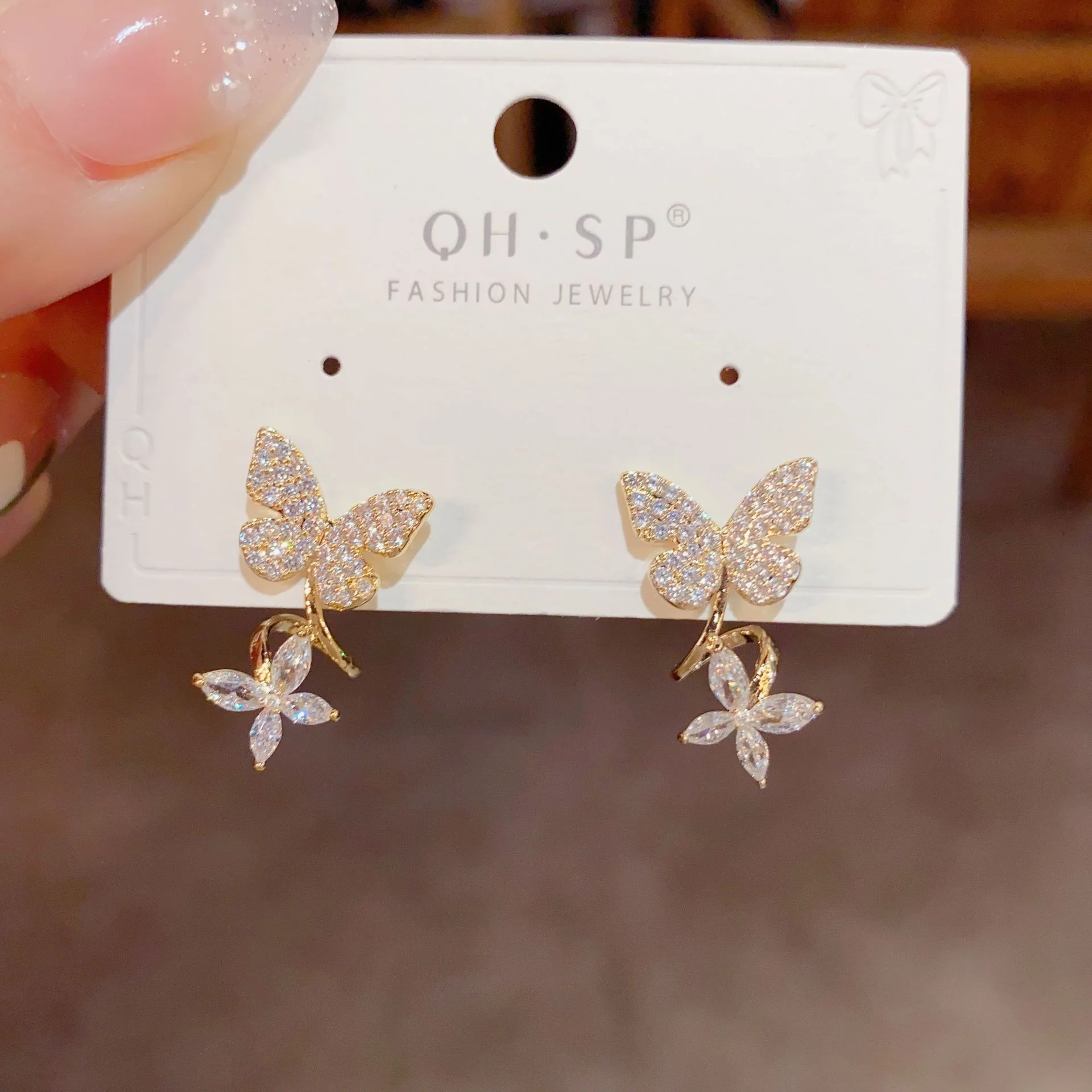 🌸Butterfly Zircon Stud Earrings - Image 7