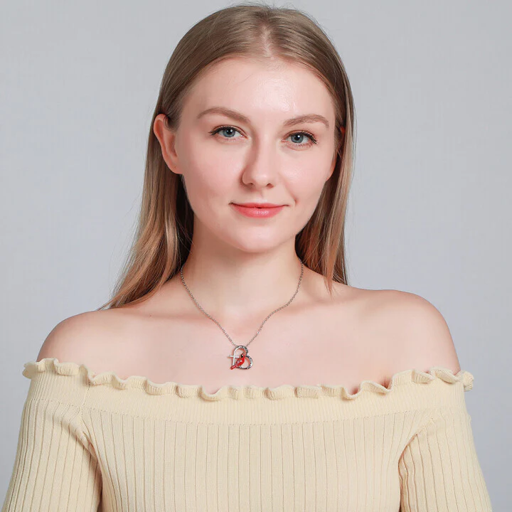Cardinal Heart Pendant Necklace🎁The Best Gifts For Your Loved Ones💕 - Image 10