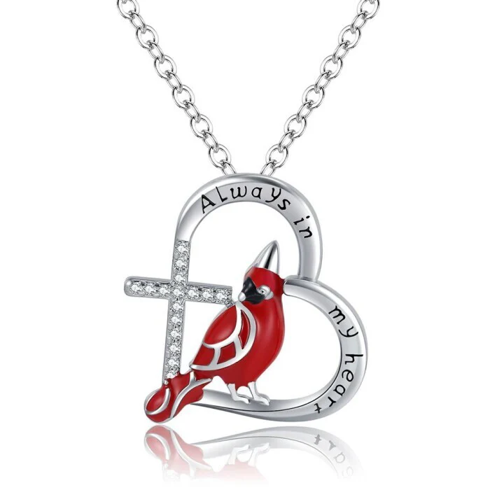 Cardinal Heart Pendant Necklace🎁The Best Gifts For Your Loved Ones💕 - Image 12