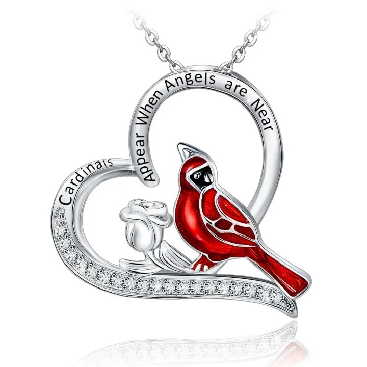 Cardinal Heart Pendant Necklace🎁The Best Gifts For Your Loved Ones💕 - Image 13