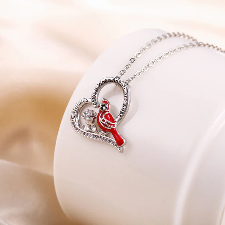 Cardinal Heart Pendant Necklace🎁The Best Gifts For Your Loved Ones💕 - Image 6