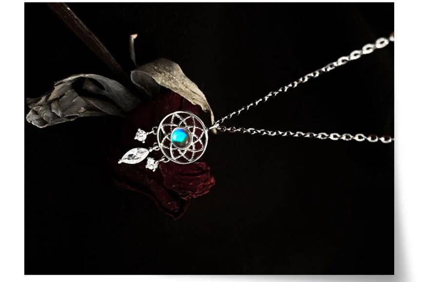 BLUE AURA DREAM CATCHER NECKLACE - Image 6