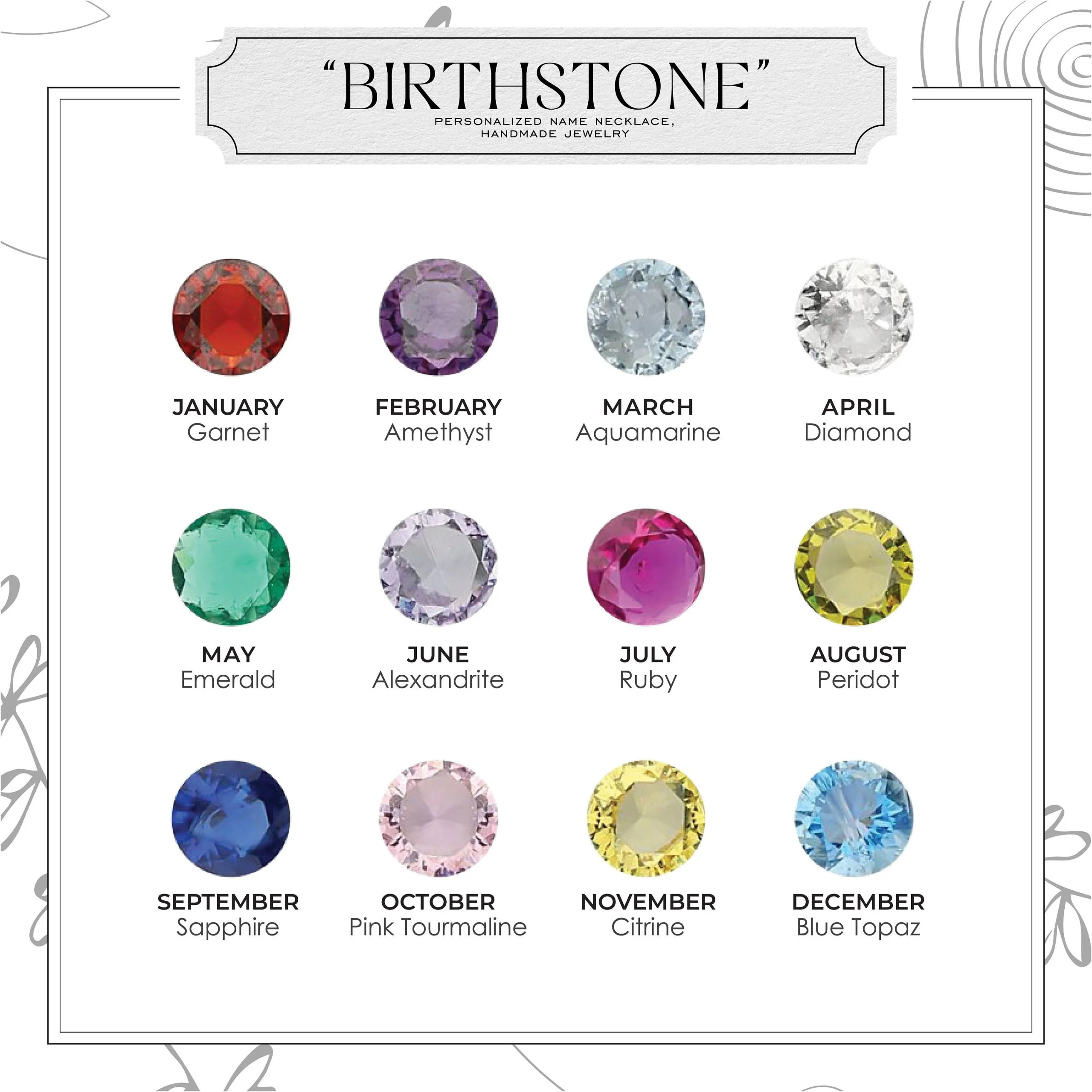 Celestial Bloom Birthstone Bracelet - Image 12