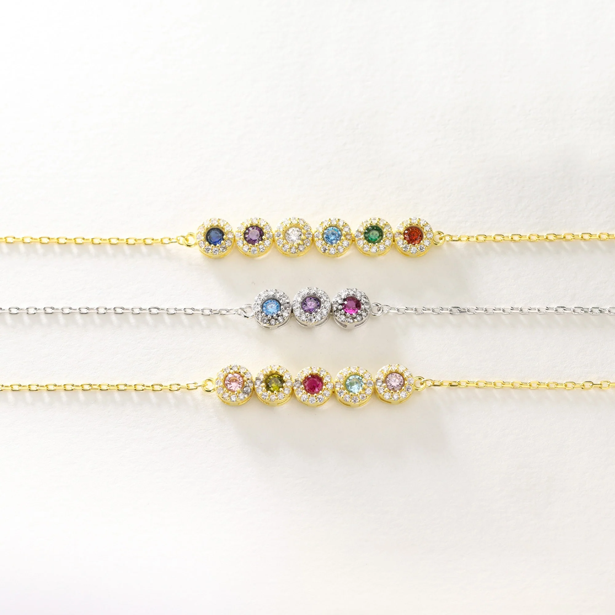 Celestial Bloom Birthstone Bracelet - Image 3