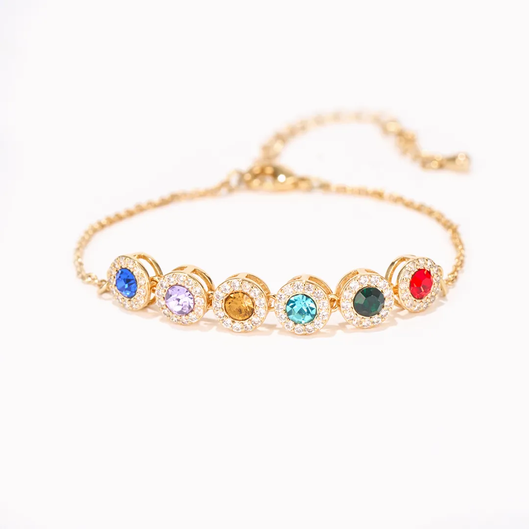 Celestial Bloom Birthstone Bracelet - Image 4