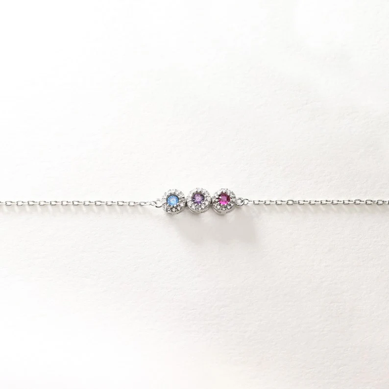 Celestial Bloom Birthstone Bracelet - Image 5