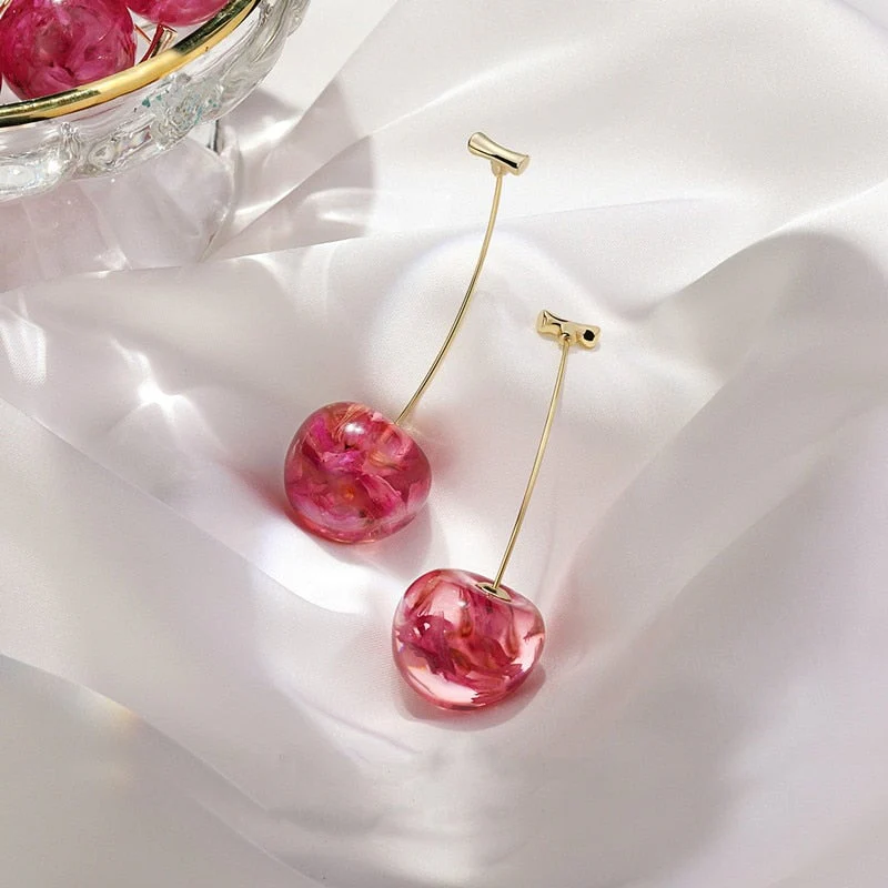 Celia Rouge Cherry Earrings - Image 3