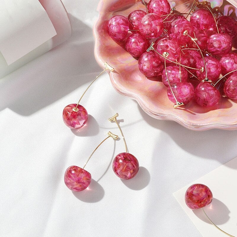 Celia Rouge Cherry Earrings - Image 4
