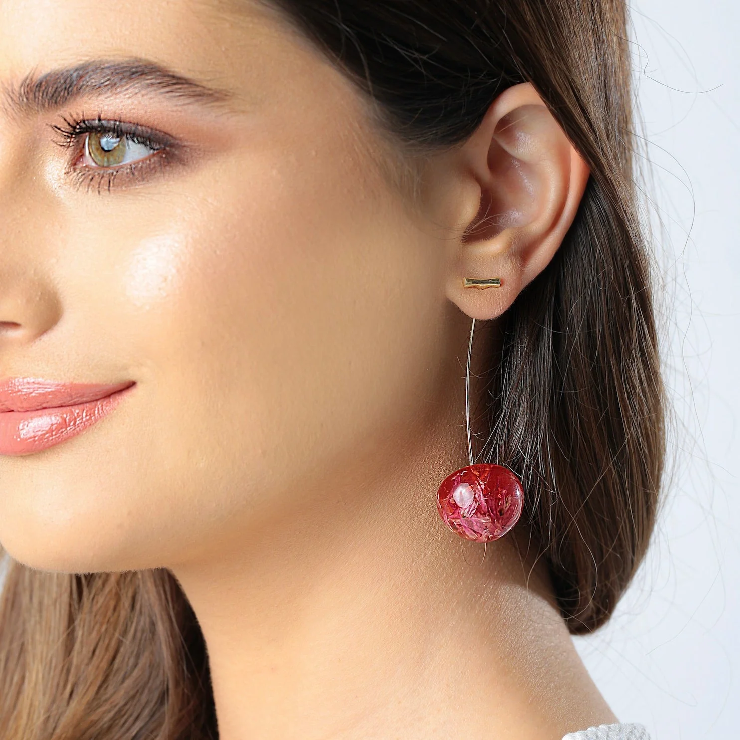 Celia Rouge Cherry Earrings - Image 5